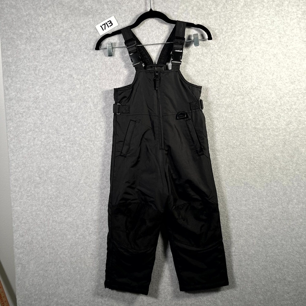 iXtreme Outfitters Snow Bib‎ Overalls Ski Pants Boys 4 Black Adjustable Straps